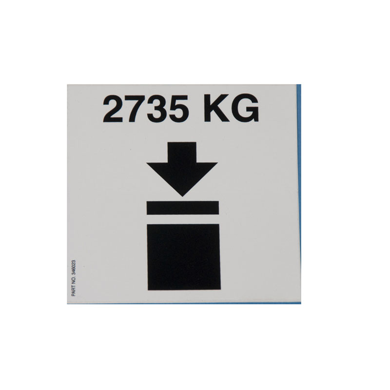 346023 Decal- Stacked 350 Gallon Metal IBC