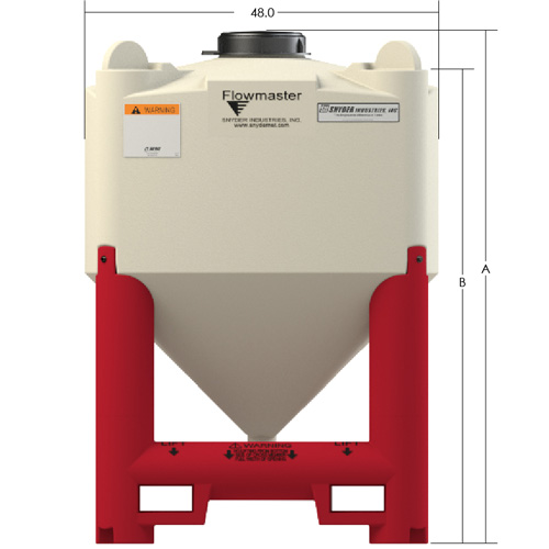 Flowmaster Viscous Liquid Hopper Dimensions