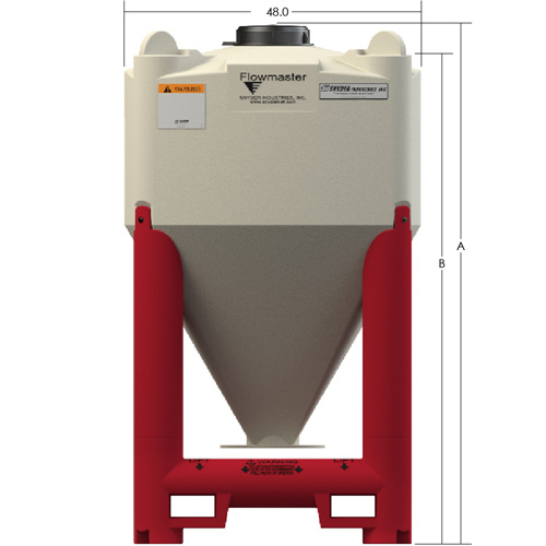 Standard 60 Degree Flowmaster Dimensions