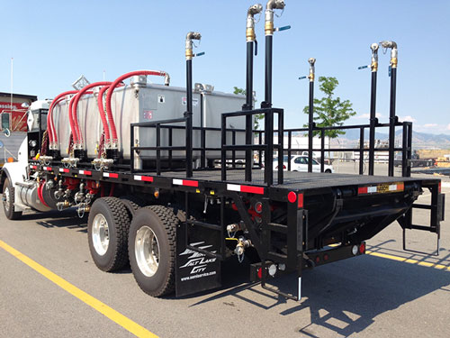 Steel IBC Tote on Truck