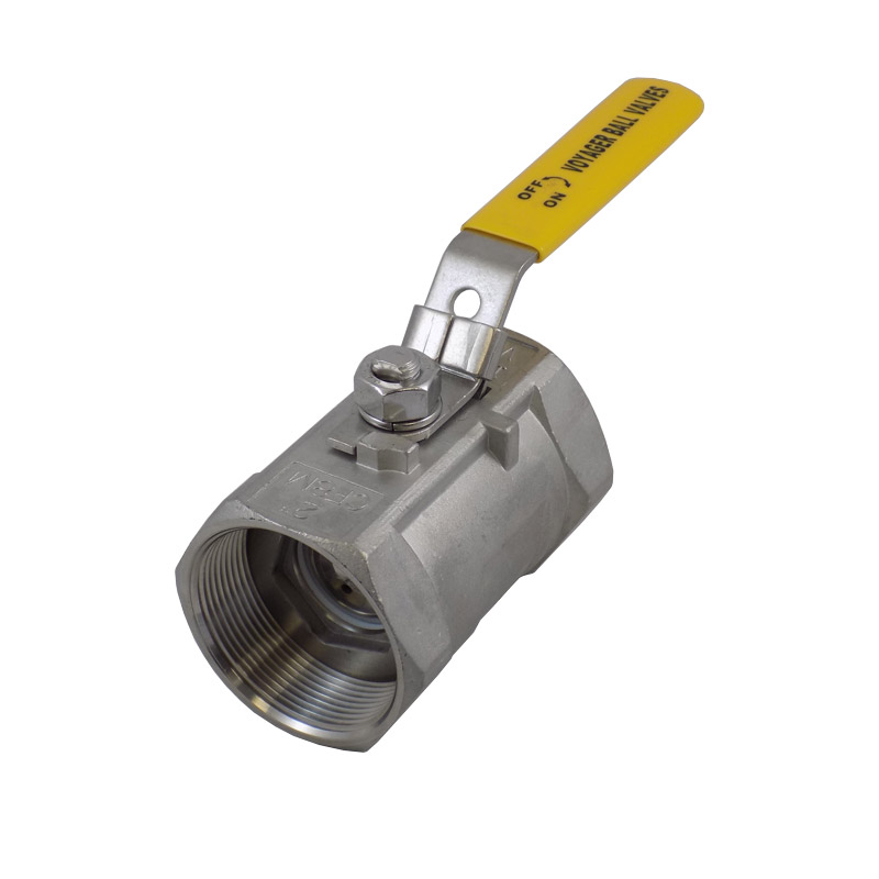 35400328 316 SS Drilled Ball Valve 2in Reversed Stem & Locking Handle