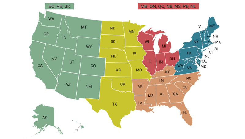 Industrial Storage Tank Division Map