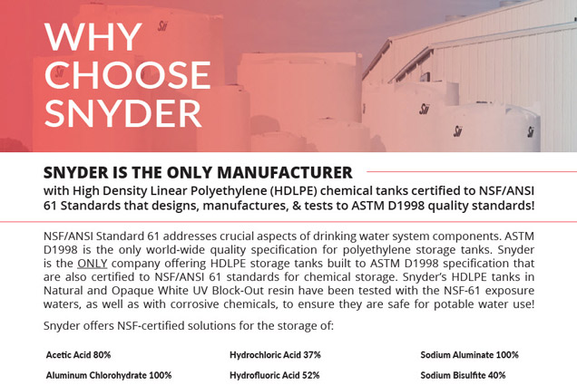 NSF Chemical Storage Brochure