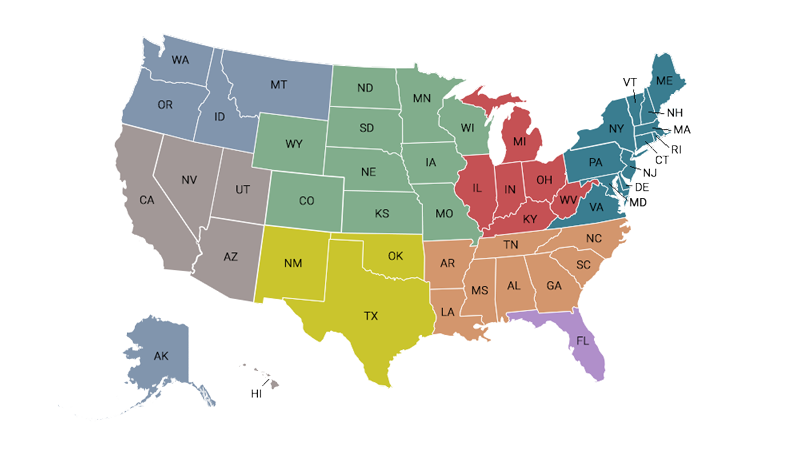 Ag Distributor Map